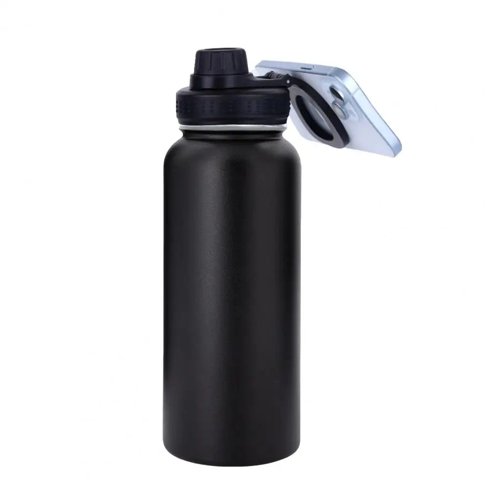 Insulated Water Bottle with Phone Mount Insulated Water Bottle with Phone Mount